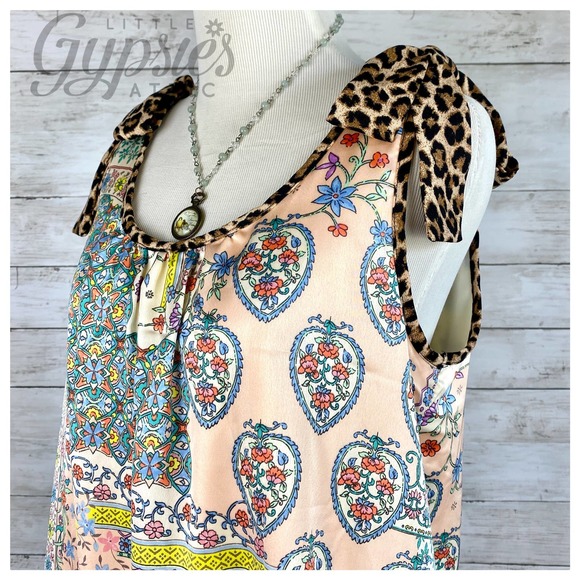 Entro Handmade Patchwork Bohemian Tunic Dress - Picture 3 of 12